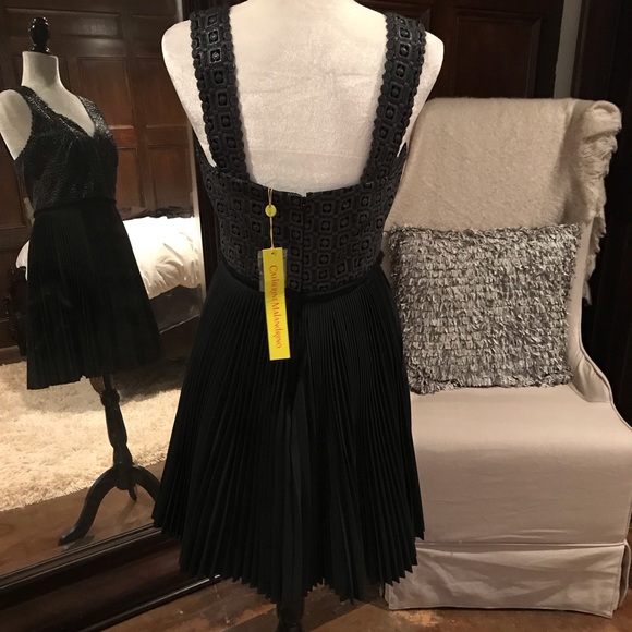 HP Catherine Malandrino Pleated Dress, 8 NWT - Picture 3 of 8